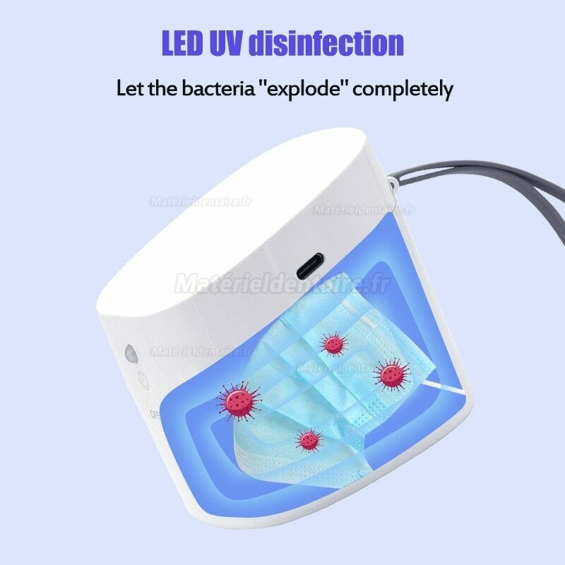 Stérilisateur UV portable 59s Boîte de maison de désinfection rapide à la lumière ultraviolette