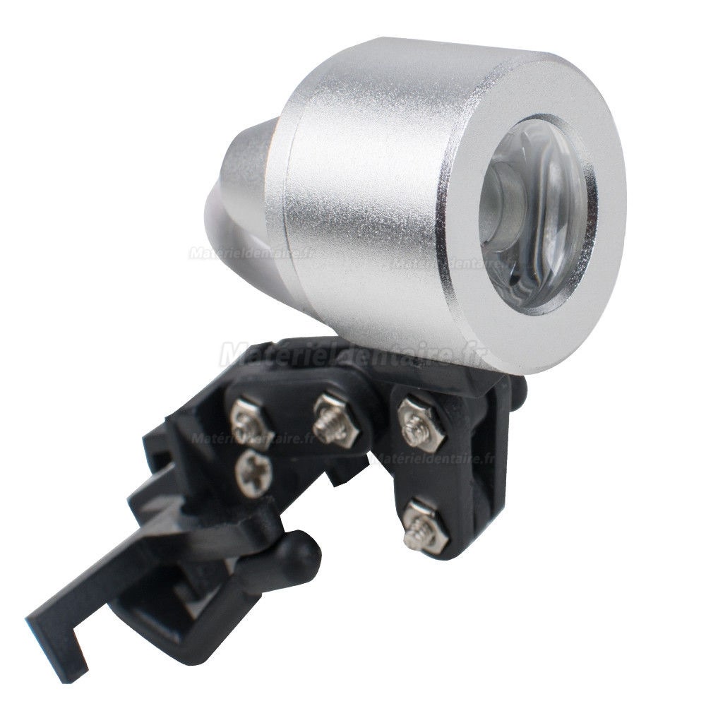 1W Clip Clamp LED Lampe frontale pour dentaire loupe