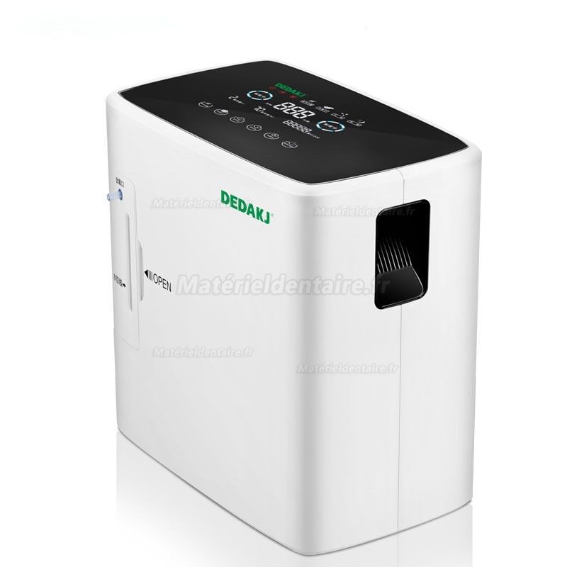 DEDAKJ 1-6L Machine à usage domestique de générateur de concentrateur d'oxygène portable de grande pureté à usage domest