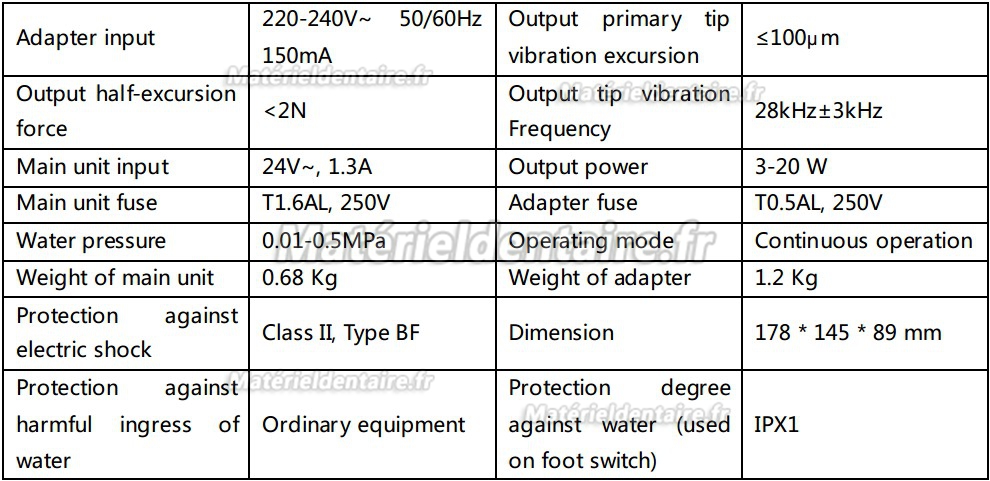 Woodpecker® UDS-P Détartreur ultrasonique(avec Compatible EMS)