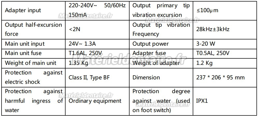 Woodpecker® DTE D7 LED Détartreur ultrasonique avec LED