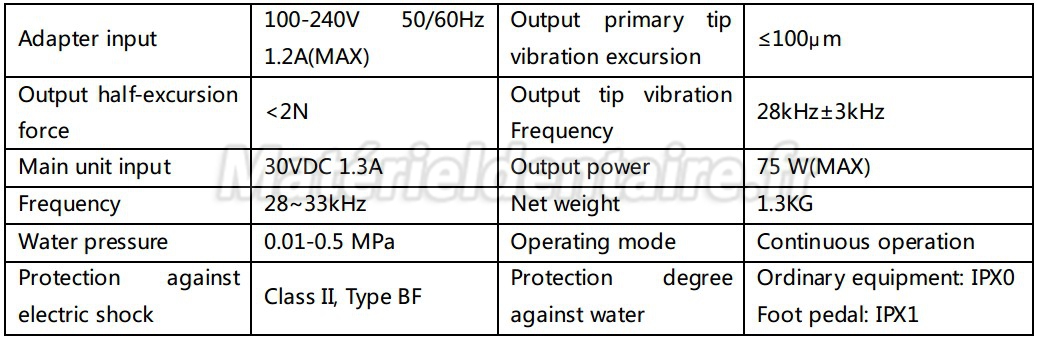 Denjoy® DUS-2A Warm Water Détartreur Ultrasonique avec Led