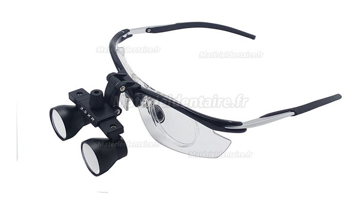 YUYO DY-112 3.5X Dentaire Loupes binoculaires médicales Anti-buée Cadre en aluminium