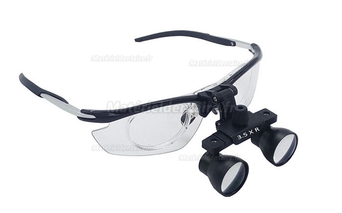 YUYO DY-112 3.5X Dentaire Loupes binoculaires médicales Anti-buée Cadre en aluminium