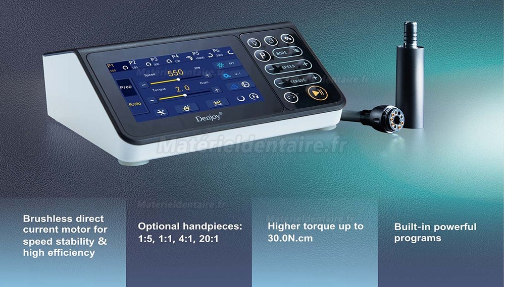 Moteur d'endodontie électrique à basse tension dentaire Denjoy DY-EM01