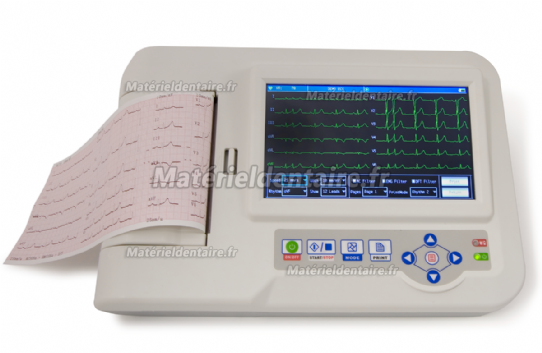 Moniteur ECG-600G électrocardiographe numérique 3/6 canaux