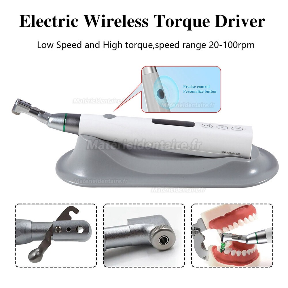Clé dynamométrique électrique universelle pour implants dentaires (35N.cm / clé de serrage)