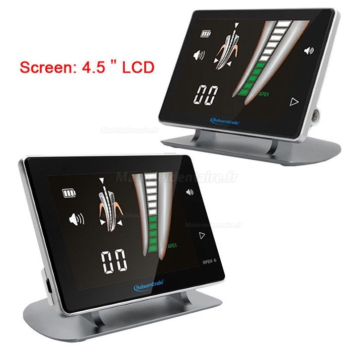 Localisateur d'Apex de Canal de Racine Endodontique Dentaire de RPEX 6 4.5 " D'Ecran Métallique LCD 3.7V