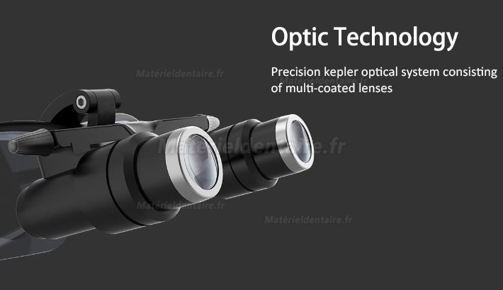 KWS FD-501K-1 Loupes binoculaires médicales dentaires Loupes Maginifier (du bandeau)