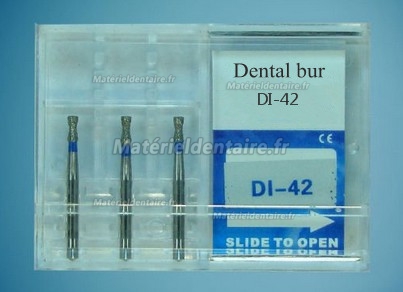 FG DI-42 1.4mm Fraise diamantée dentaire 100 Pcs