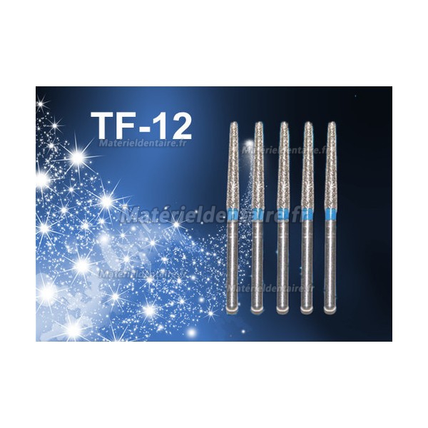 FG TF-12 1.6mm Fraise diamantée dentaire 100 Pcs