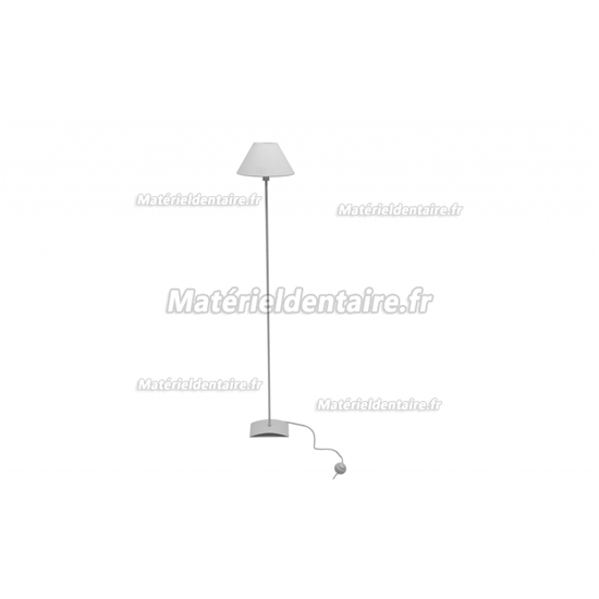 Une lampe sur pied + 2 lampes de table blanches