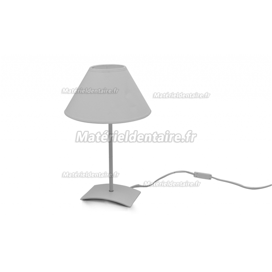 Une lampe sur pied + 2 lampes de table blanches