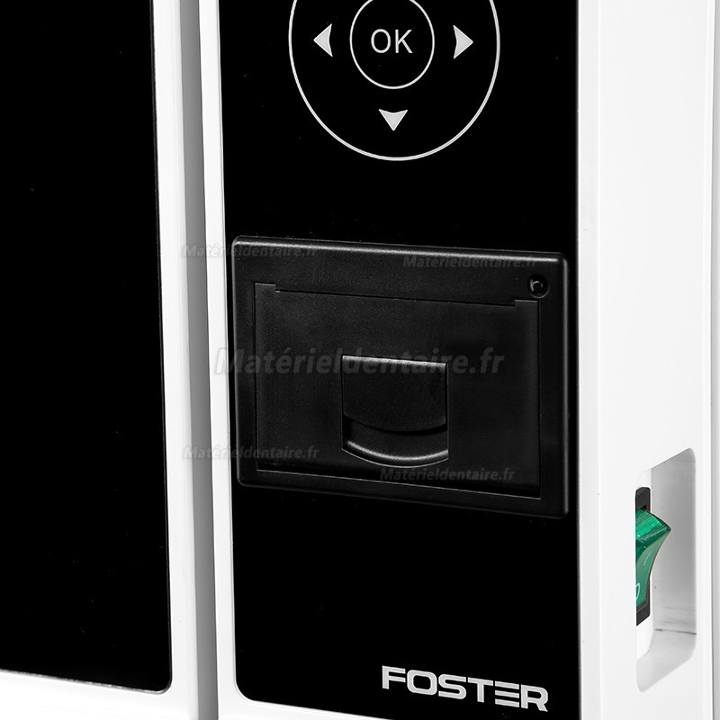 Fomos® Foster 8/12L Stérilisateur à vapeur autoclave de table classe B avec imprimante