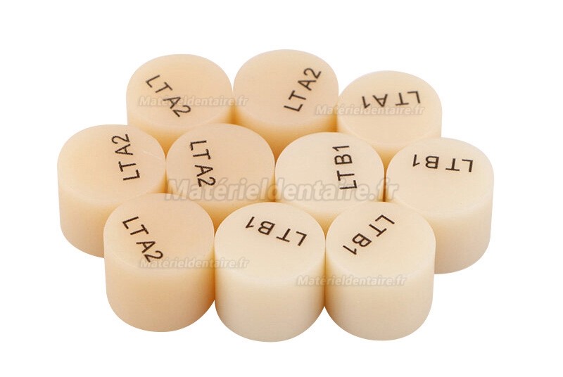 10 Lingots céramiques pressées disilicate de lithium dentaire blocs emax press