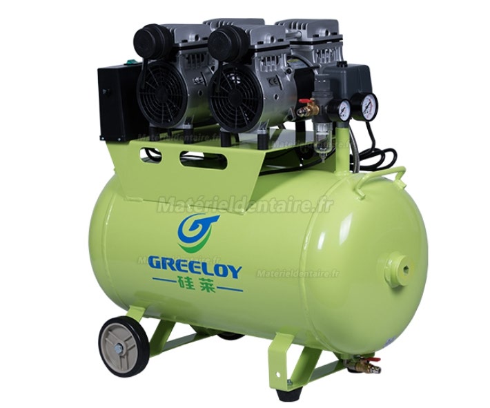 Greeloy® GA-62 Compresseur sans huile pour 3 postes 60 litres 1200W