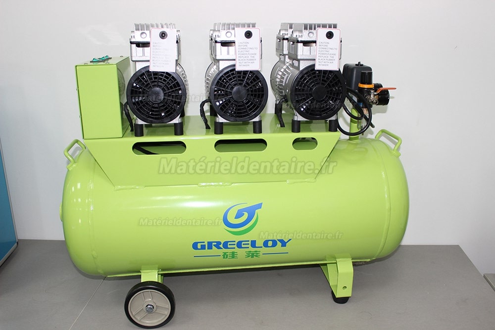 Greeloy® GA-83 Compresseur sans huile 90 litres 2400W