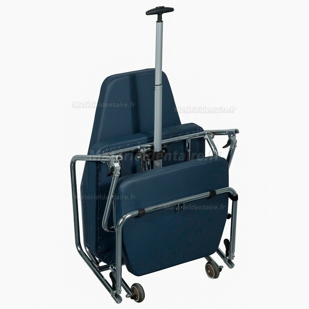 Greeloy GU-P101 Fauteuil portable pliable dentaire avec sac à dos noir + plateau à instruments