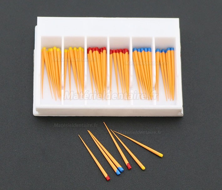 5Paquet/300Pcs Pointes F1-F3 de Gutta Percha Dentaire pour Dentsply Maillefer Protaper