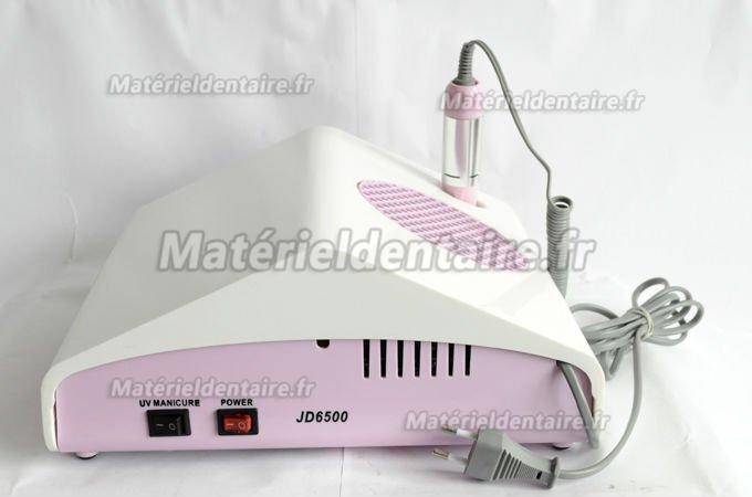 JSDA® Ponceuse ongle polissoir micromoteur manucure JD6500 avec aspirateur lampe UV