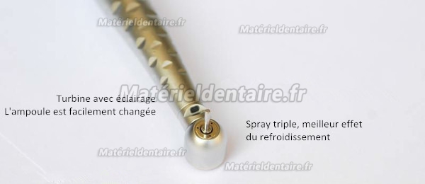 Jinme® YING Turbine Dentaire Fibre optique avec raccord (6 trous)