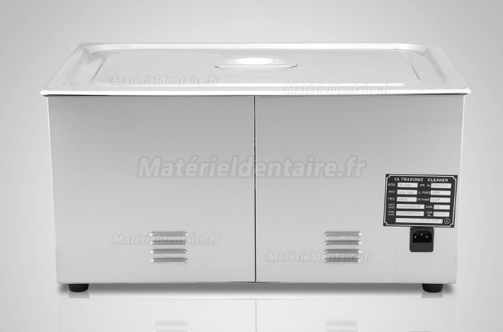 30L Nettoyeur à ultrasons Acier inoxydable chauffage Industrie w / Minuteur JPS-100A