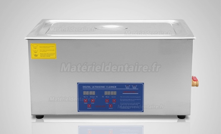 22L Nettoyeur Ultrason Acier inoxydable chauffage Industrie w / Minuteur JPS-80A