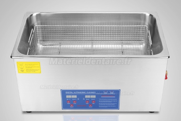 22L Nettoyeur Ultrason Acier inoxydable chauffage Industrie w / Minuteur JPS-80A