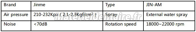 Jinme® JIN-AM Moteur d’air NSK Compatible