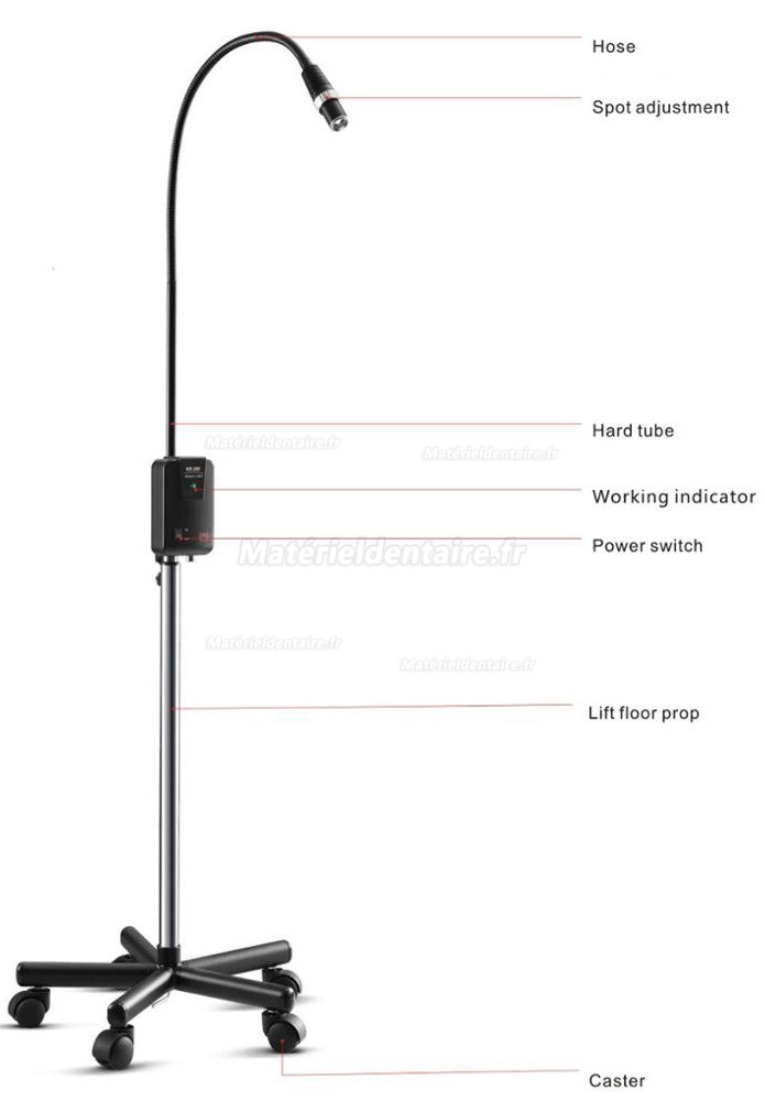 KD-2005W-1 5W Lampe LED d'examen portable de haute luminosité