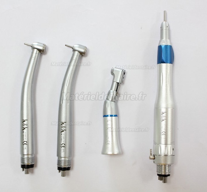 LY-L201 Kit de turbine dentaire + contre-angle dentaire + pièces à main dentaire droite