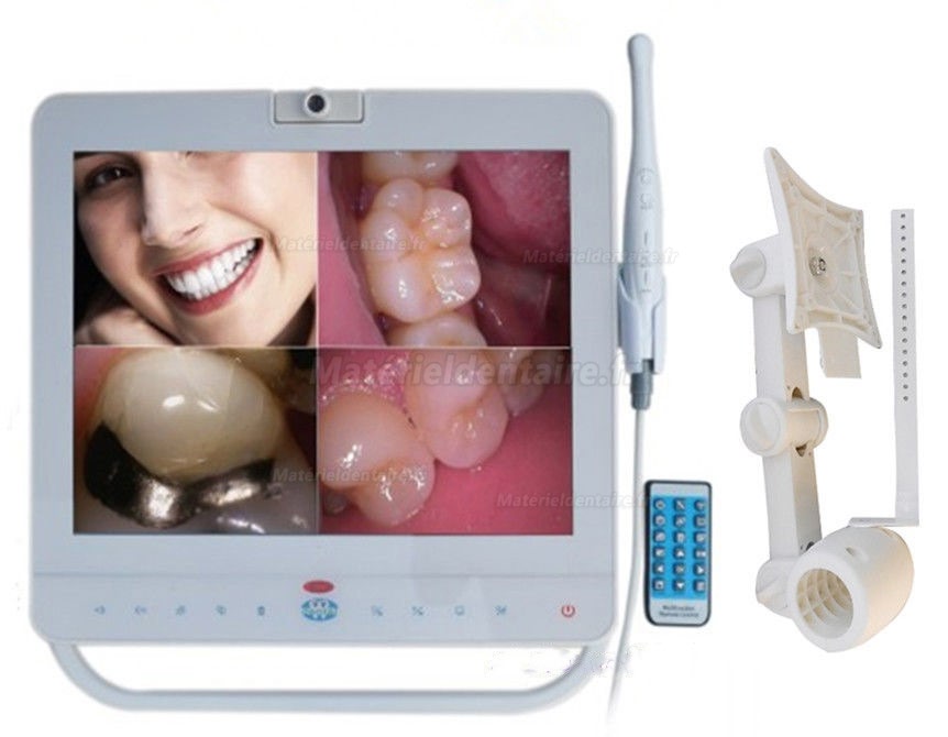 MD1500 Système de moniteur dentaire caméra intra-orale par filavec 15 inchs blanc VGA + VIDEO + HDMI + port USB 