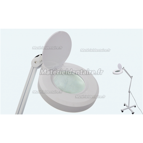 Lampe loupe sur pied avec 8 dioptries