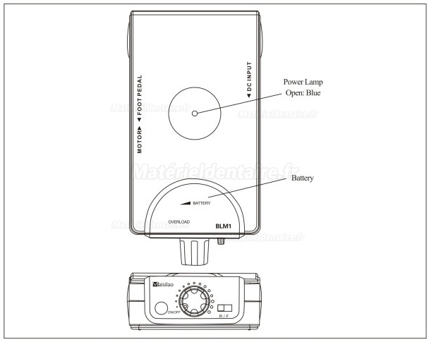 Maisilao® M1-E Micro Moteur 30,000 RPM avec Moteur Electrique