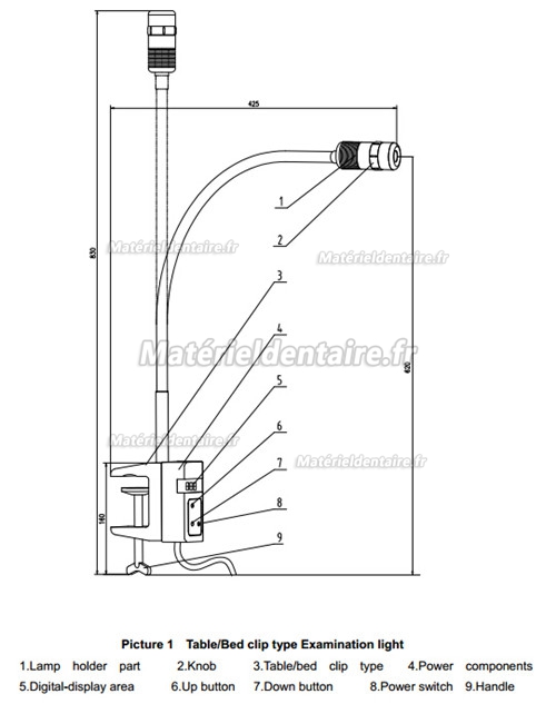 Micare® JD1200J Lampe de diagnostic