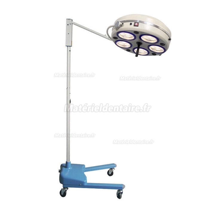 Scialytique dentaire sur pied / Lampe opératoire dentaire (5 réflecteurs 30 LED)