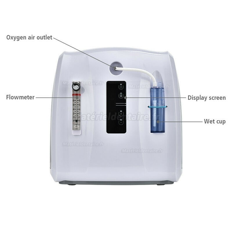 GXLO Générateur de concentrateur doxygène Portable Machine à oxygène de 40% de pureté Purificateur dair de la Maison pour Voiture de Voyage à Domicile 