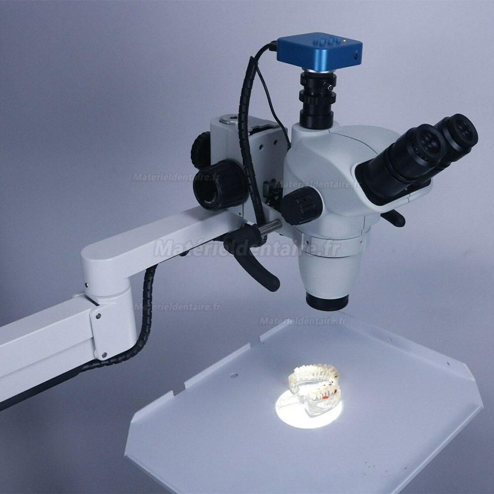 Microscope opératoire dentaire avec caméra pour fauteuil dentaire