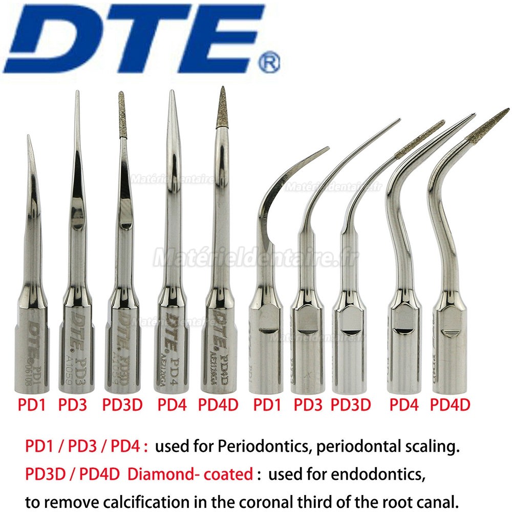 5 Pièces DTE PD1 PD3 PD4 PD4D PD3D insert piézo de détartrage compatible avec NSK Satelec