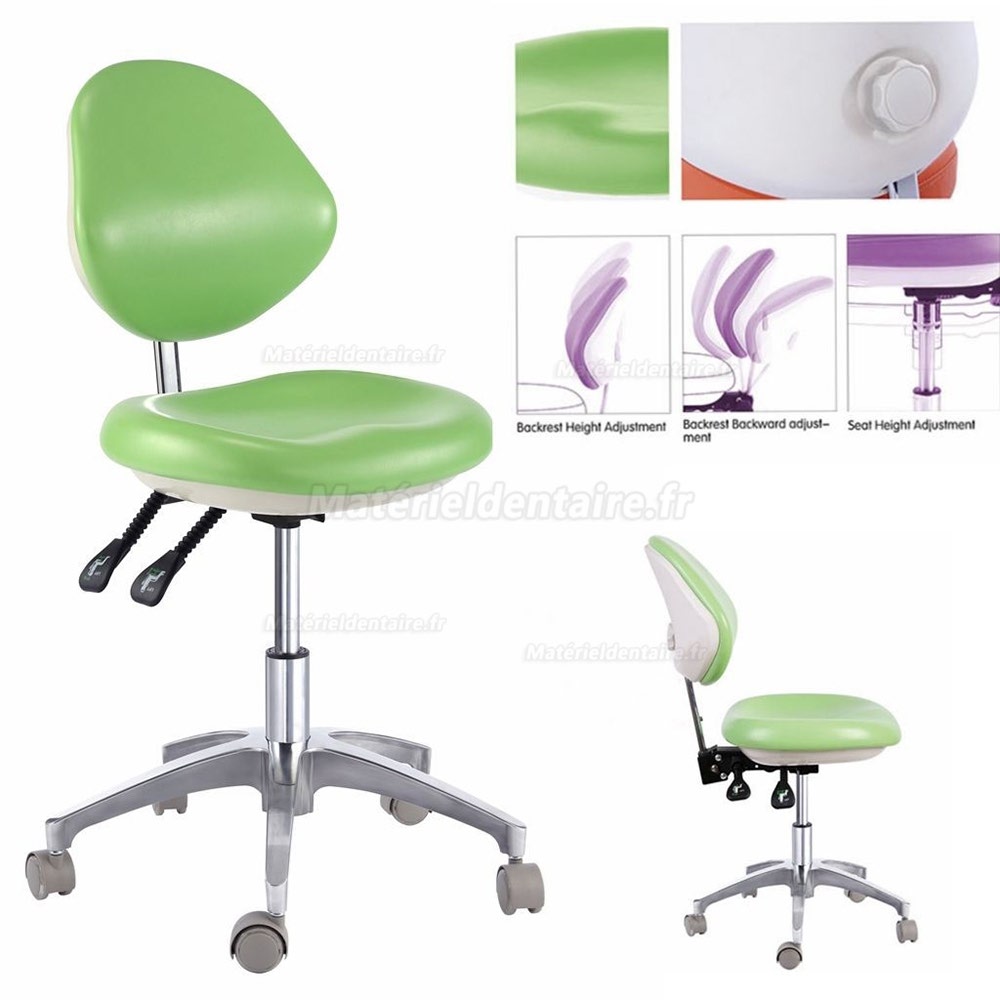 PU Cuir Médecine dentaire Chaise de dentiste Tabouret de docteur QY600D Chaise mobile