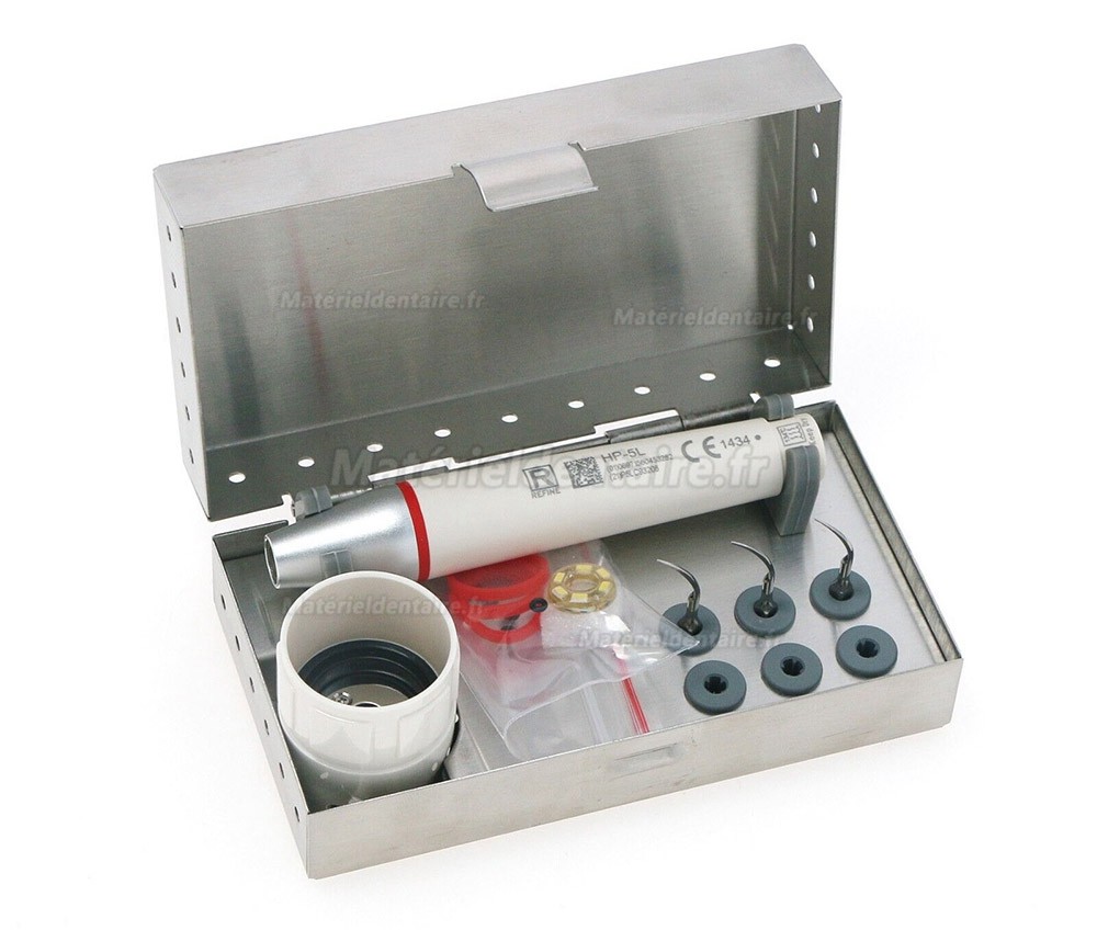 Kit d'autoclave de pièce à main de LED détartreur ultrasonique Refine HP-5L (EMS PIEZON LED MAXPIEZO compatible)