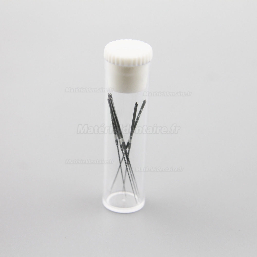 6 Bouteille Woodpecker Endodontiques Niti U-FILE pour nettoyage dentaire NITI Limes K #15-40