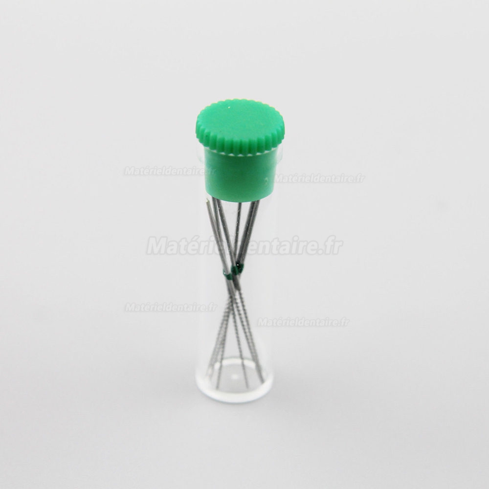 6 Bouteille Woodpecker Endodontiques Niti U-FILE pour nettoyage dentaire NITI Limes K #15-40