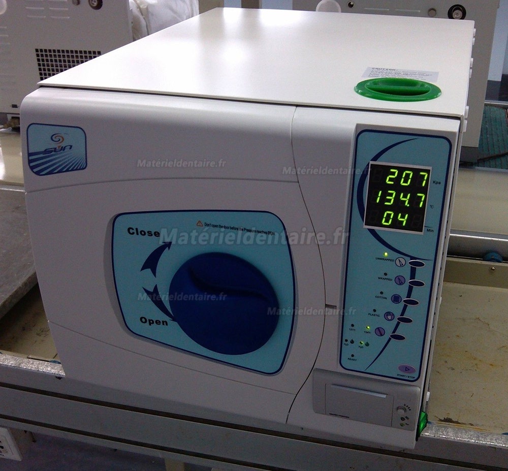 Sun® SUN-II-D Stérilisateur Autoclave dentaire 12-23L