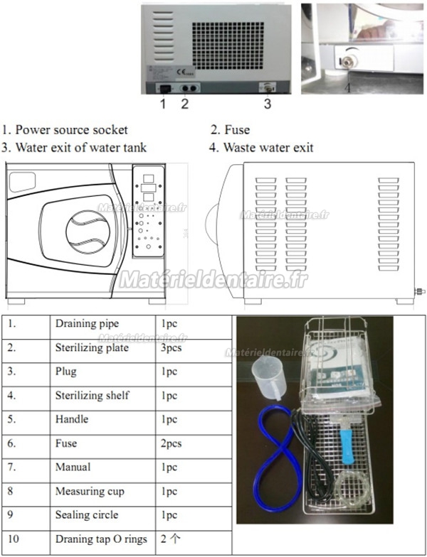 Sun® SUN23-II-D Stérilisateur autoclave dentaire