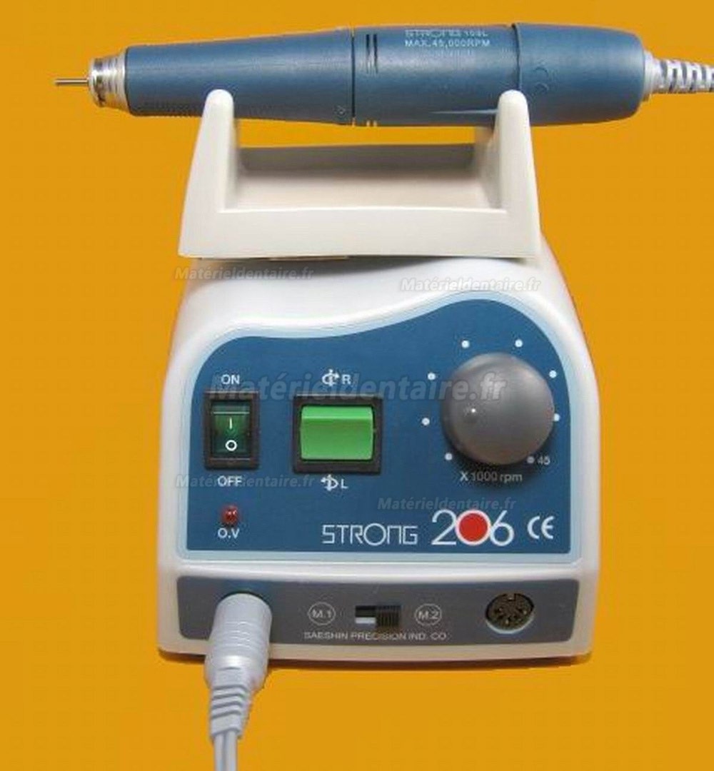 Lab Dental SAESHIN 206 + 103L Brosse Micromotor 45000 RPM avec pièce à main