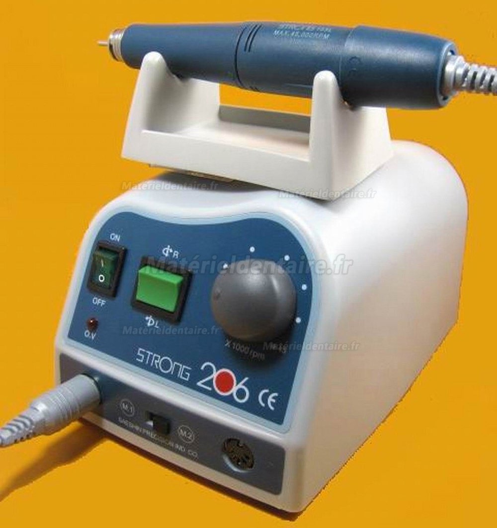 Lab Dental SAESHIN 206 + 103L Brosse Micromotor 45000 RPM avec pièce à main