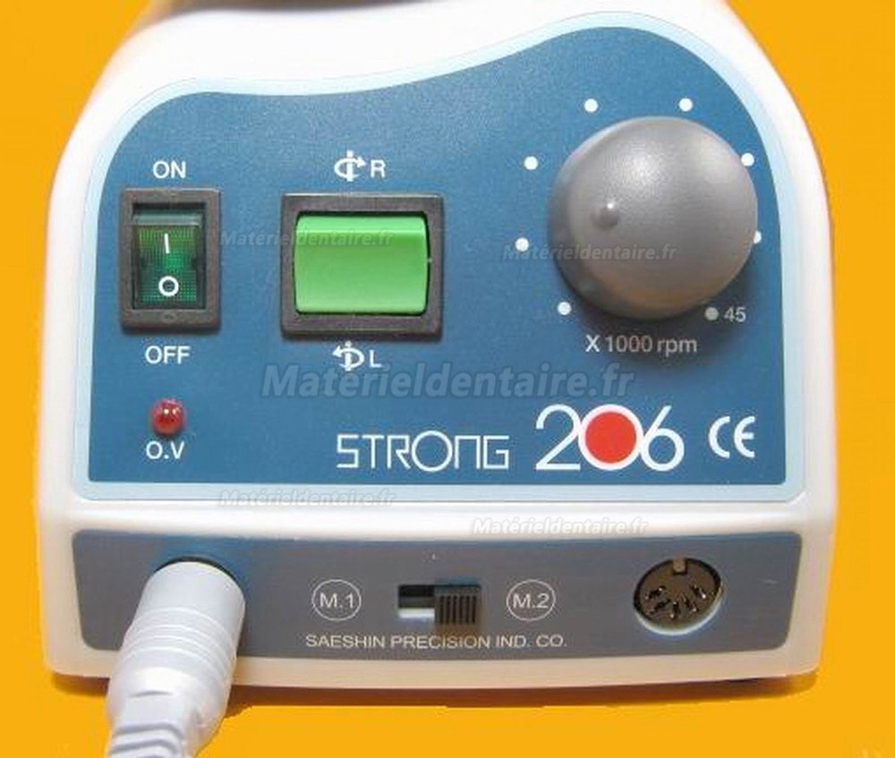 Lab Dental SAESHIN 206 + 103L Brosse Micromotor 45000 RPM avec pièce à main