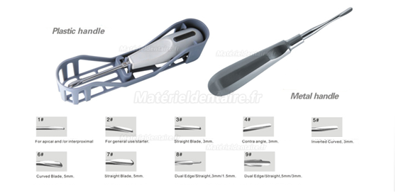 Matériel pour extraction dentaire - poignée en métal