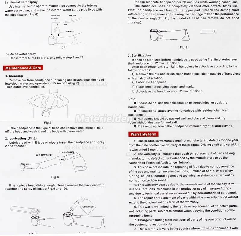 Tealth 3203CH Détachable 20:1 Réducteur Contre angle Pièce à main Implant